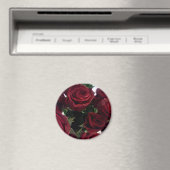 SCHÖNE ROTE ROSEN MAGNET (In Situ (Geschirrspüler))