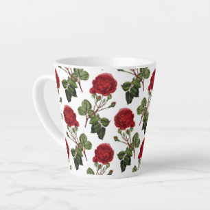 Schöne Rote Rosen Milchtasse