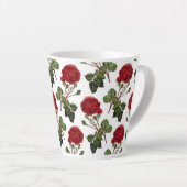 Schöne Rote Rosen Milchtasse (Rechte Ecke)