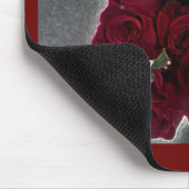 SCHÖNE ROTE ROSEN MOUSEPAD (Ecke)