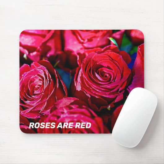 Schöne Rote Rosen Mousepad (Mit Mouse)