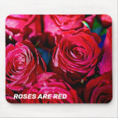 Schöne Rote Rosen Mousepad (Vorne)