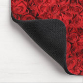 Schöne Rote Rosen Mousepad (Ecke)