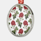 Schöne Rote Rosen Ornament Aus Metall (Links)