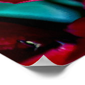 Schöne Rote Rosen Poster (Ecke)