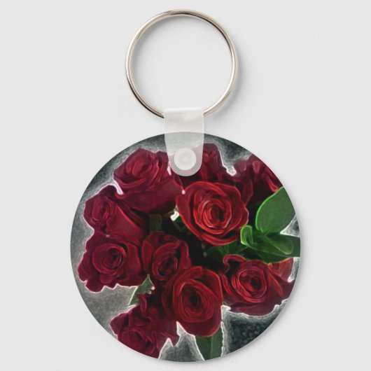 SCHÖNE ROTE ROSEN SCHLÜSSELANHÄNGER (Vorderseite)