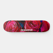Schöne Rote Rosen Skateboard (Horizontal)