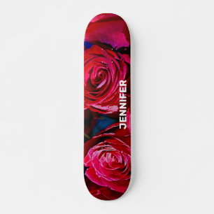 Schöne Rote Rosen Skateboard