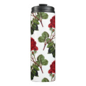 Schöne Rote Rosen Thermosbecher (Vorderseite)