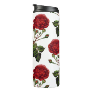 Schöne Rote Rosen Thermosbecher