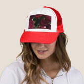 SCHÖNE ROTE ROSEN TRUCKERKAPPE (Beispiel)