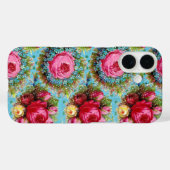 SCHÖNE ROTE ROSEN UND BLUE BLUMEN Case-Mate iPhone HÜLLE (Rückseite (Horizontal))