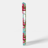 SCHÖNE ROTE ROSEN UND BLUE BLUMEN Case-Mate iPhone HÜLLE (Rückseite / Links)
