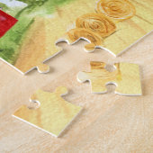 Schöne rote Scheune auf dem Bauernhof Puzzle (Seite)