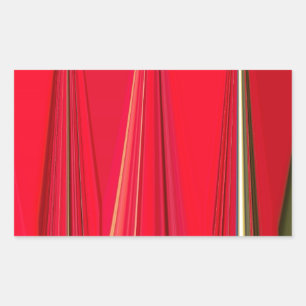 Schöne rote Textur Farb Abstract Art Design Rechteckiger Aufkleber