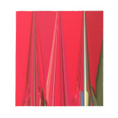 Schöne rote Textur Farb Abstract Kunst Design Notizblock (Vorderseite)