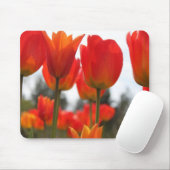 Schöne Rote Tulip-Blume. Mousepad (Mit Mouse)