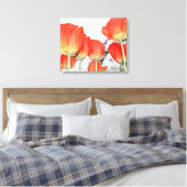 schöne rote Tulpe-Blume Leinwanddruck (Insitu (Schlafzimmer))