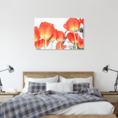 schöne rote Tulpe-Blume Leinwanddruck (Insitu (Schlafzimmer))