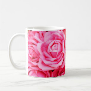 Schöne rote und rosa Rosen Kaffeetasse