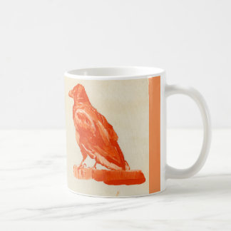 Schöne rote Vogel-Tasse Kaffeetasse