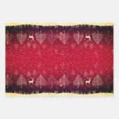 Schöne rote Weihnachten Geschenkpapier Set (Vorderseite 2)