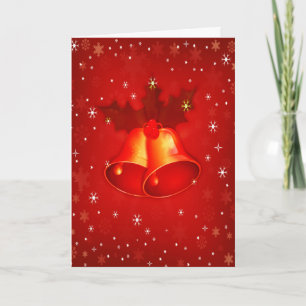 Schöne Rote Weihnachtsglocken Elegante Weihnachten