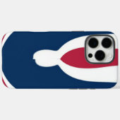 Schöne, rote, weiße, blaue Textur Abstrakt Case-Mate iPhone Hülle (Rückseite (Horizontal))