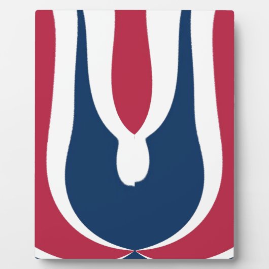 Schöne, rote, weiße, blaue Textur Abstrakt Fotoplatte (Vorderseite)