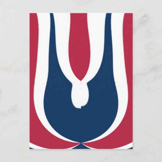 Schöne, rote, weiße, blaue Textur Abstrakt Postkarte (Vorderseite)