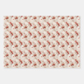 Schöne Rote Weiße Blüte Geschenkpapier Set (Vorderseite 2)