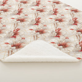 Schöne Rote Weiße Blüte Sherpadecke