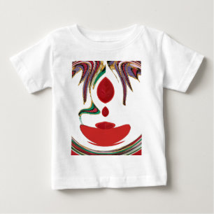 Schöne rote, weiße, violette, grüne Texturfarben Baby T-shirt
