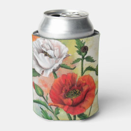 Schöne rote Weißkuchen - Malerei Art Dosenkühler