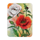 Schöne rote Weißkuchen - Malerei Art Magnet (Vertikal)