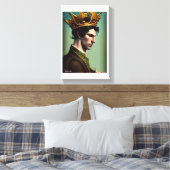 Schöne Royal King Imitate Canvas Print Leinwanddruck (Insitu (Schlafzimmer))