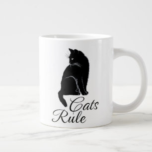 Schöne Rückenkatze - Katzen-Regel Jumbo-Tasse