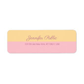 Schöne Rücksendeadresse für Handschrift (Vorne)