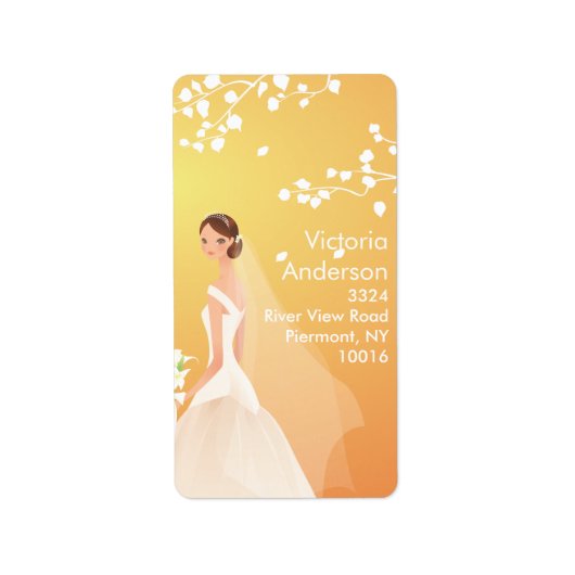 Schöne Rücksendeadressen-Aufkleber. Adressaufkleber (Vorne)