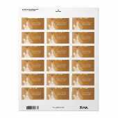 Schöne Rücksendeadressen-Aufkleber. Adressaufkleber (Vorne)