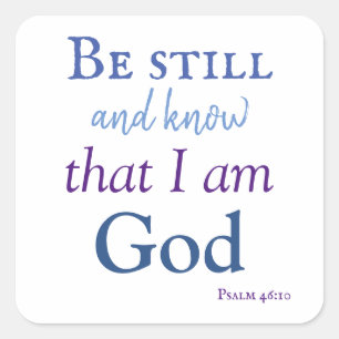 Schöne Ruhe und Wissenswert Quadratischer Aufkleber