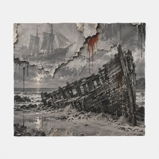 Schöne Ruine Fleecedecke (Vorderseite (Horizontal))