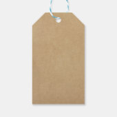 Schöne rustikale Blume Kraft | Hochzeit Danke Geschenkanhänger (Rückseite)