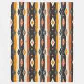 Schöne rustikale Boho-Geometrieformen-Decke Fleecedecke (Vorderseite)