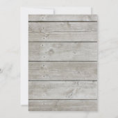 Schöne Rustikale Brautdusche Einladung (Rückseite)