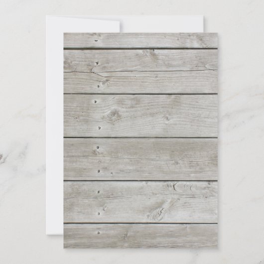 Schöne Rustikale Brautdusche Einladung (Rückseite)