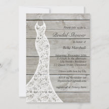 Schöne Rustikale Brautdusche Einladung