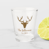 Schöne rustikale Decke Schnapsglas (Vorderseite)