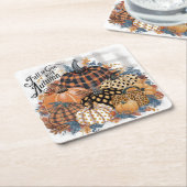 Schöne Rustikale Unterkunft Liebe Herbst Kunst, Ku Rechteckiger Pappuntersetzer (angewinkelt)