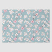 Schöne rustikale Vintage Kirschblüten Seidenpapier (Vorderseite)